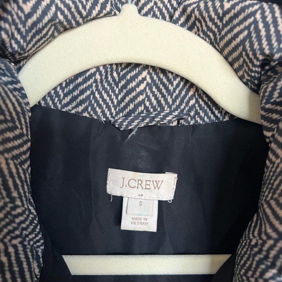J Crew Houndstooth Puffer Vest S - Picture 3 of 3